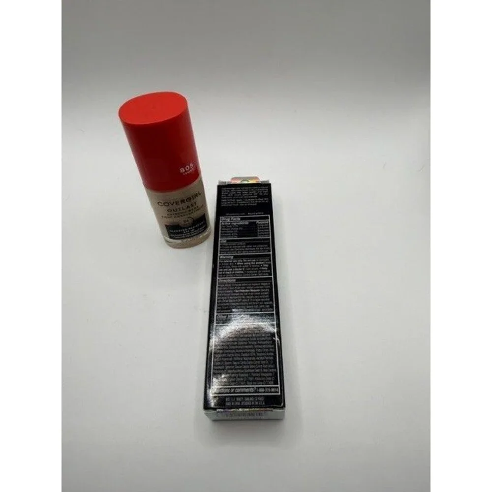 Covergirl Outlast Foundation 805 Ivory + e.l.f. Camo CC Cream Fair 125 C New Lot